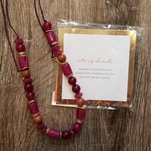 KEEP Collective Story Beads Necklace Berry